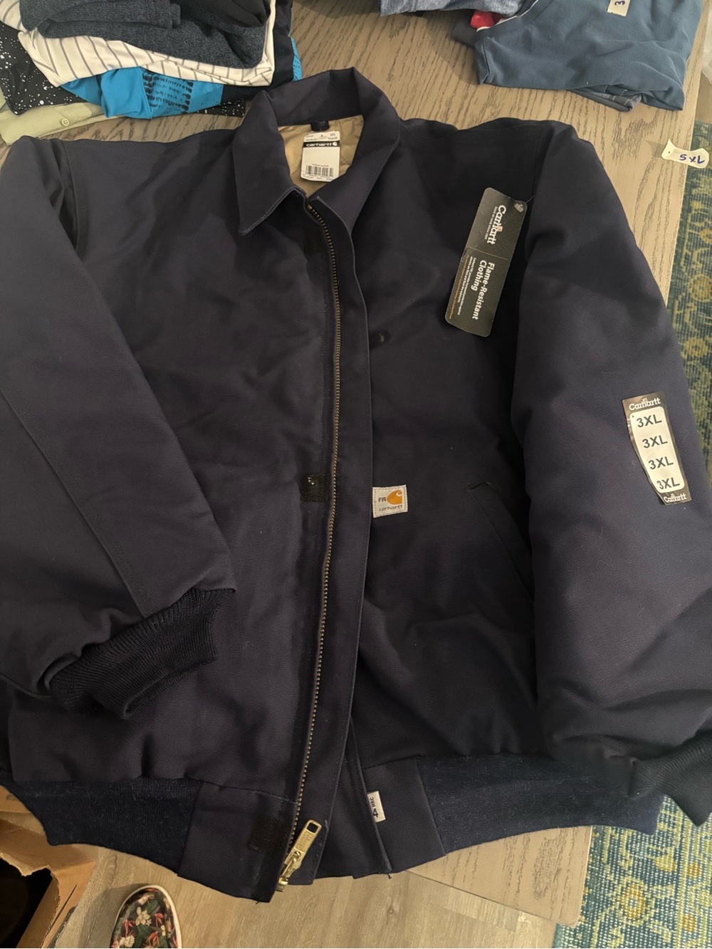 Carhartt Navy Insulated Bomber Jacket 3X NWT